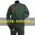 英格杰家 电焊工作服男士套装耐磨汽修劳保服 军绿420套装 165-190可选 