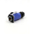 凌科连接器LP20防水航空插头插座2-3-4-5-7-9-12芯带隔栏M20蓝色 LP20-2芯 公头+方座(蓝色隔栏)