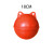 ABS塑料空心浮球海水上高强度养殖航道小浮力鱼网双耳大圆浮标 18cm双耳浮球(红色)