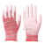 PU浸塑胶涂指涂掌尼龙手套劳保工作耐磨防滑干活打包薄款胶皮手套工业品 zx红色涂掌手套24双 S