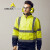代尔塔 工作服404012 高可视上衣 反光工装 荧光黄 XXL