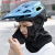 冬季保暖头套摩托车男防护头罩电动车骑行围脖防风防寒头盔内面罩 浅蓝色