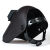 山头林村适用于电焊面罩头戴式全脸防护罩烧焊工专用氩弧焊帽翻盖眼镜面具 黑色面罩(配7号镜片) 送3黑3白