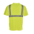 安大叔JJ-E774圆领反光T恤 3M反光材料100%涤纶透气鸟眼布 一件装 荧光黄（加LOGO） M 