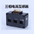 适用电流表三相电流互感器精度0.5 100/5A组合式三相一体电流互感 600/5A 带底座(导轨安装) CT5400孔径