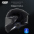 GSBgsb头盔s-361摩托车头盔3C认证四季男女通用全盔机车仿赛头盔 白醒狮配透明镜片 XL（57-58头围）