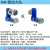 腾锟  4号BT40型防水结构型钻磨镗铣电机组合高精度动力头主轴头 蓝色低速BT40+4000W电机 