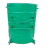 360L大铁桶户外分类工业大号圆行挂车桶铁垃圾桶带盖铁皮桶加厚轮 加厚款（20mm厚）绿色带盖专用环卫作业车