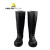 代尔塔 PVC高帮安全防化靴 黑色 45