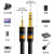 定制发烧3.5转6.5音频线 公对公电脑功放调音台箱连接线6.35mm音响线 黑色一根 1米