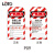 LOTO部门款标识牌BD-P12工业安全警示牌加厚型PVC危险锁定上锁140*75MM中英文可重复擦 BD-P08