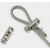 2-3mm钢丝绳锁扣夹头卡扣 收紧可伸缩固定钢丝卡线器双孔锁线器 锁线器配十字螺丝大号横双孔