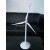 新款仿真电动通风机模型风力发电机商务工艺礼品摆饰拼装发电风车玩具摆件 动态旋转