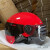 摩托车头盔碳纤维3认证电动车半盔男女通用防嗮四季透气卡其色 白色3C款 透明镜片