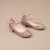JYZE女童皮鞋春季新款水晶单鞋儿童表演出鞋礼服走秀演出公主鞋14206 银 26码