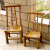 老式靠背竹椅子纯手工茶馆传统怀旧竹编小竹椅小藤椅复古竹凳子 靠背椅坐高30厘米