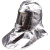 铝箔防火耐高温头罩1000度隔热服面罩帽子钢厂冶炼锅炉前工用 茶色面屏铝箔头罩 不含安全帽