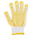 普利赛拉 胶点手套棉纱 清洁手套工地搬运点塑涂胶防滑棉线手套 600g棉纱黄色点胶