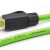 4芯工业千兆高柔屏蔽网线西门子通讯总线缆Profinet EtherCat网线 绿色 4芯高柔拖链网线 0.3m
