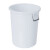 酌影 加厚塑料水桶圆桶 工业储水圆桶餐厅厨房泔水桶大号垃圾桶 白色160L无盖	