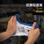 劳保手套 带胶尼龙丁腈浸胶n518耐油耐磨手套工地上用 无标蓝白28g