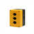 BX1/2/3/4/5孔按钮开关防水盒指示信号灯急停加高防尘塑料盒子6位 4孔ABS摔不烂加厚 黄色