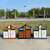 户外垃圾桶不锈钢大号环卫果皮箱室外小区景区公园分类定制垃圾箱 仿木纹FG-0012