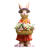 户外卡通大号兔子雕塑花园庭院公园别墅幼儿园动物花盆装饰品摆件 22.小号组合一