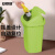 安赛瑞 摇盖垃圾桶 带盖工业商用环卫塑料户外 40L 果绿色27423