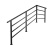 楼梯扶手护栏栏杆铁艺不锈钢家用农村自建房室内室外复式入户公寓 一横杆