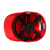 代尔塔102018 DIAMOND V钻石5型ABS绝缘防砸安全帽 建筑工地工人使用 1顶 红色