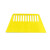 久臻 YGJ033 黄色塑料刮板 墙纸贴膜工具 油漆腻子刮板165*108mm  10个装