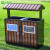 户外垃圾桶不锈钢分类果皮箱室外公共场合景区公园大号环卫垃圾箱 MX-FJ02 单桶【木纹黄色】