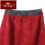 俞兆林（YUZHAOLIN）妈妈装夏装50岁妈妈香云纱真丝半身裙双面穿新款高端国风提花中长 黑红两面穿 XL 建议85-110斤