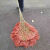 塑料丝环氧地坪扫把环卫工人大扫把水泥地庭院水陆两用工地扫地 塑料红丝竹扫把10把