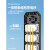 得力（deli）插座面板黑色家用宿舍插排插线板接线板插板拖线板多插位充电 ()2+1位2米