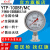 红旗牌仪表YTP-100BF/MC全不锈钢隔膜压力表耐腐蚀耐高温卡箍连接 YTPN，-0.1~0.9MPA，316接头