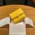 LARTIGENT黄色钱包女短款幸运四叶草真皮小众设计2024新款时尚风卡包潮 奶茶色