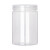定制适用铝金盖塑料罐pet级空密封瓶子加厚透明广口瓶坚果花茶包装桶 6.5*6.5cm 21g 铝金盖 10个