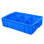 稳斯坦 WST095 零件盒分格箱 加厚多隔塑料收纳盒工具物料分类盒周转箱 530六格箱#590*385*145