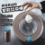 懒人电动智能感应垃圾桶卫生间客厅分类干湿充电螺旋不锈钢筒 6L咖啡色1-2人用感应+