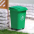 30L50L垃圾分类垃圾桶带盖家用商用四色户外垃圾箱厨余可回收物4不含税运 50L加厚桶投放标-蓝带轮 +1卷8