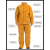 牛皮电焊防护服耐磨隔热防电焊辐射工作服焊工焊接带袖皮围裙 橘色全皮上衣 XXXL