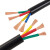 国标RVV电线电缆软护套线2/3/4/5芯1.5/2.5/4/6平方电源线 5芯 国标 4平方【10米价】