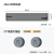 可移动电力轨道插座厨房专用无线滑轨插排家用五孔电源适配器USB 【灰色】40CM轨道+2氛围灯五孔