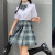 亚永凌日系JK制服套装春夏季衬衫百褶裙格子裙女裙学生演出校服班服 电竞少女+短袖白衬衫+领结+song XS建议5070斤