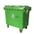 环卫垃圾桶660升L户外大号1100升翻盖挂车塑料桶小区物业市政 660L特厚国产新料绿色带盖93斤