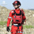 新式工作服消防服套装应急抢险救援服作训服耐磨套装套装男 蓝条腰带均码 XS16090100斤