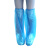 一次性防水鞋套高筒过膝塑料加厚脚套防滑耐磨下雨天室外防雨神器 蓝色60只 均码