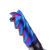 65度钨钢铣刀硬质合金铣刀4刃不锈钢专用刀加长CNC蓝色涂层立铣刀 1.5*4.5*4D*50L